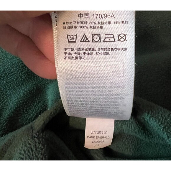 Gap Fit Recycled Half-Zip Windbreaker Fleece Jacket Women's Size M Green - Picture 10 of 11